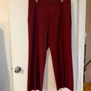 Banana Republic Factory Women's Burgundy Wide Leg Pants